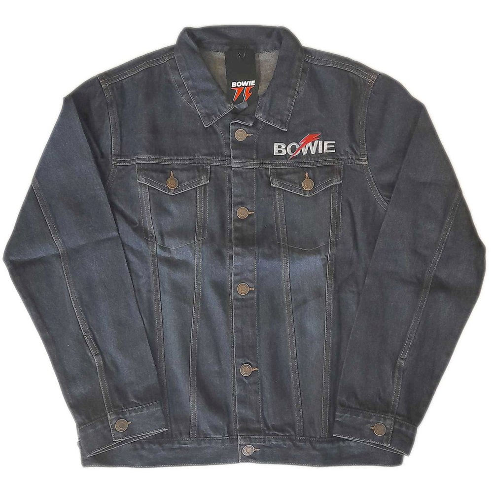David Bowie - Flash Logo Jacke - Blau